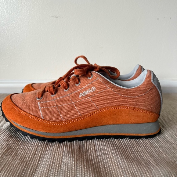 Vintage Asolo Classic Women's Sz US 7.5 Hiking Trail Mountain Shoes Orange - Picture 15 of 16